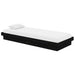Cadru de pat mic single, negru, 75x190 cm, lemn masiv - WALTI WALTI