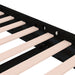Cadru de pat mic single, negru, 75x190 cm, lemn masiv - WALTI WALTI