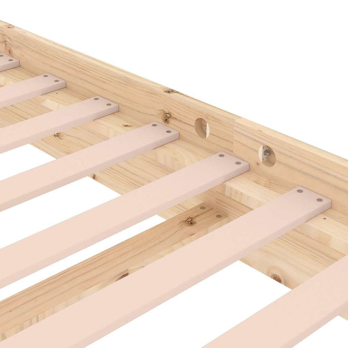 Cadru de pat single, 90x190 cm, lemn masiv - WALTI WALTI
