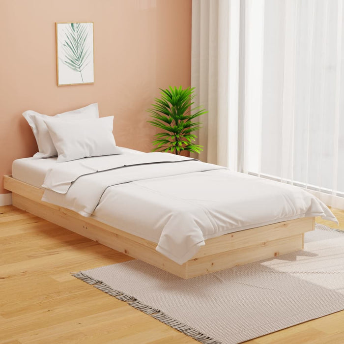 Cadru de pat single, 90x190 cm, lemn masiv - WALTI WALTI