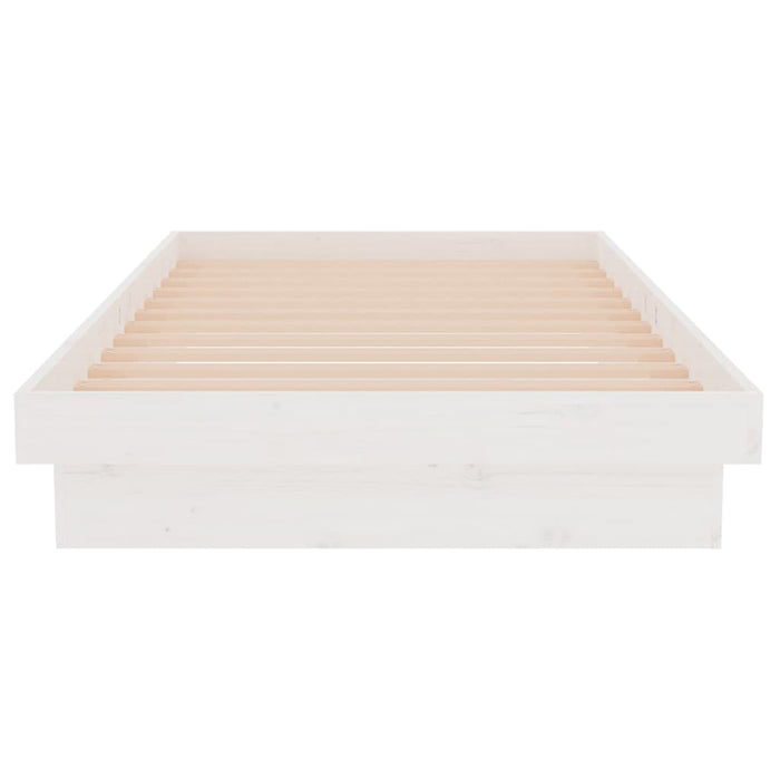 Cadru de pat single, alb, 90x190 cm, lemn masiv - WALTI WALTI