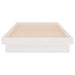 Cadru de pat single, alb, 90x190 cm, lemn masiv - WALTI WALTI