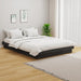 Cadru de pat mic dublu, gri, 120x190 cm, lemn masiv - WALTI WALTI