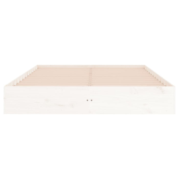 Cadru de pat King Size, alb, 150x200 cm, lemn masiv - WALTI WALTI