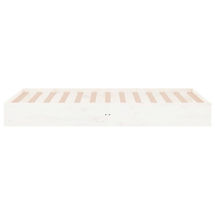 Cadru de pat, alb, 100x200 cm, lemn masiv - WALTI WALTI