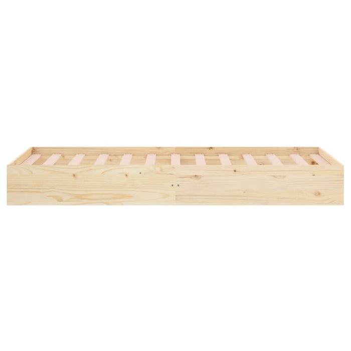 Cadru de pat mic single, 75x190 cm, lemn masiv - WALTI WALTI