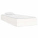 Cadru de pat mic single, alb, 75x190 cm, lemn masiv - WALTI WALTI