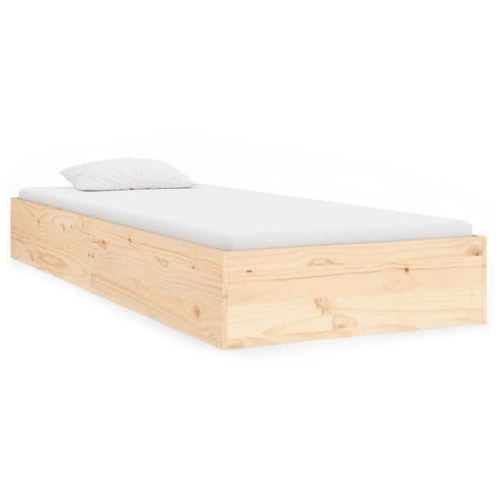Cadru de pat single, 90x190 cm, lemn masiv - WALTI WALTI