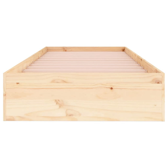 Cadru de pat single, 90x190 cm, lemn masiv - WALTI WALTI