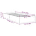 Cadru de pat single, 90x190 cm, lemn masiv - WALTI WALTI