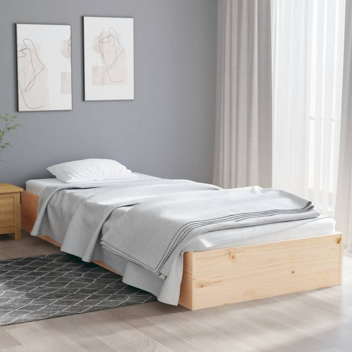Cadru de pat single, 90x190 cm, lemn masiv - WALTI WALTI
