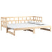 Pat extensibil de zi, 2x(80x200) cm, lemn masiv de pin - WALTI WALTI