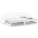 Pat extensibil de zi, alb, 2x(80x200) cm, lemn masiv de pin - WALTI WALTI