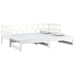 Pat extensibil de zi, alb, 2x(80x200) cm, lemn masiv de pin - WALTI WALTI