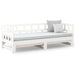 Pat extensibil de zi, alb, 2x(80x200) cm, lemn masiv de pin - WALTI WALTI