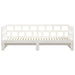 Pat extensibil de zi, alb, 2x(80x200) cm, lemn masiv de pin - WALTI WALTI