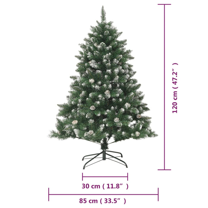 Brad de Crăciun artificial cu suport, 120 cm, PVC - WALTI WALTI