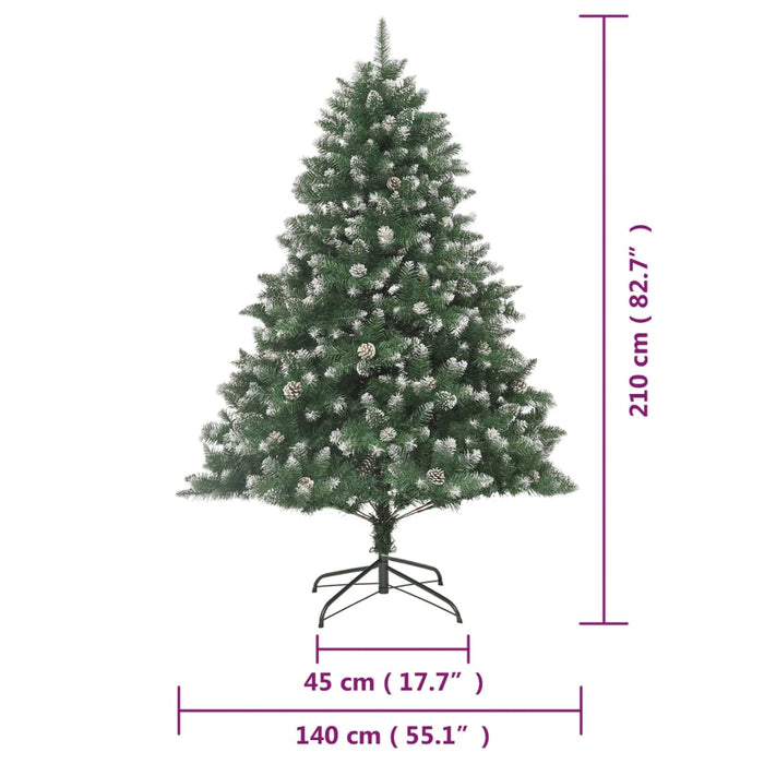 Brad de Crăciun artificial cu suport, 210 cm, PVC - WALTI WALTI
