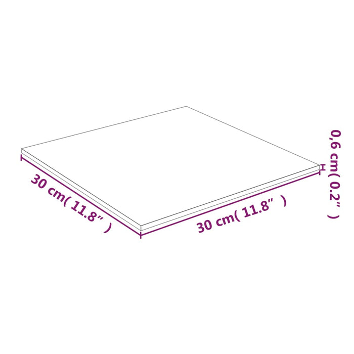 Blat de masă, transparent, 30x30 cm, sticlă securizată - WALTI WALTI
