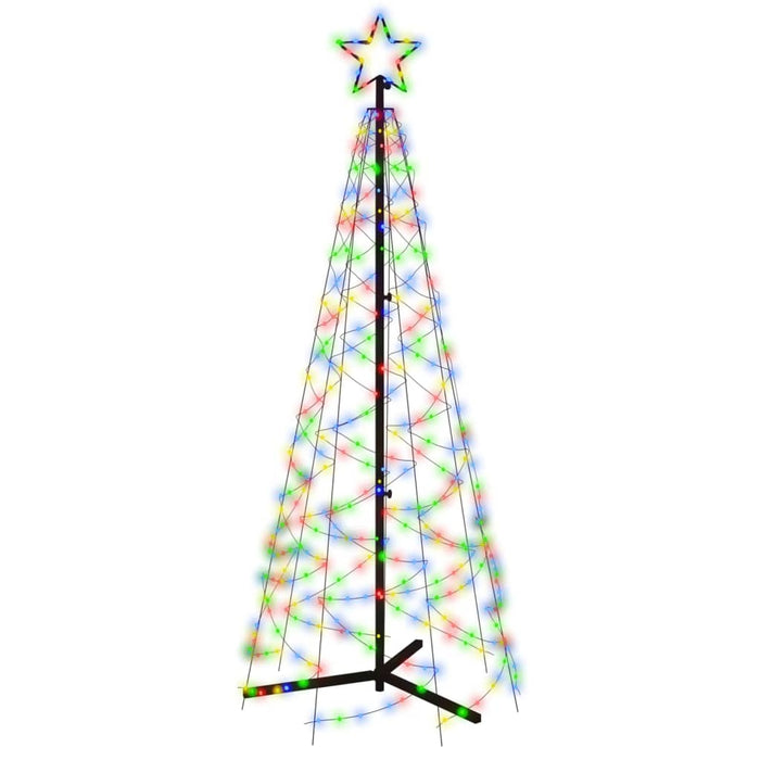 Brad de Crăciun conic, 200 LED-uri, multicolor, 70x180 cm - WALTI WALTI