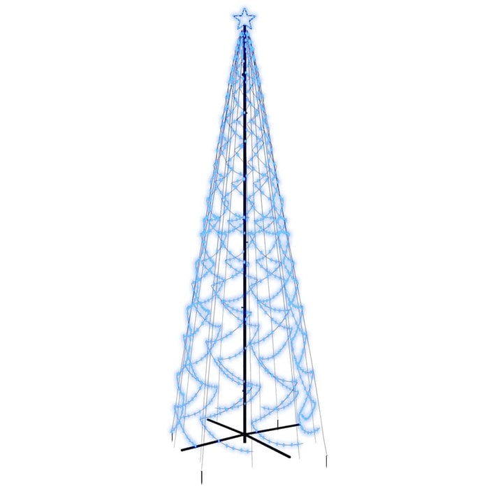 Brad de Crăciun conic, 1400 LED-uri, albastru, 160x500 cm - WALTI WALTI
