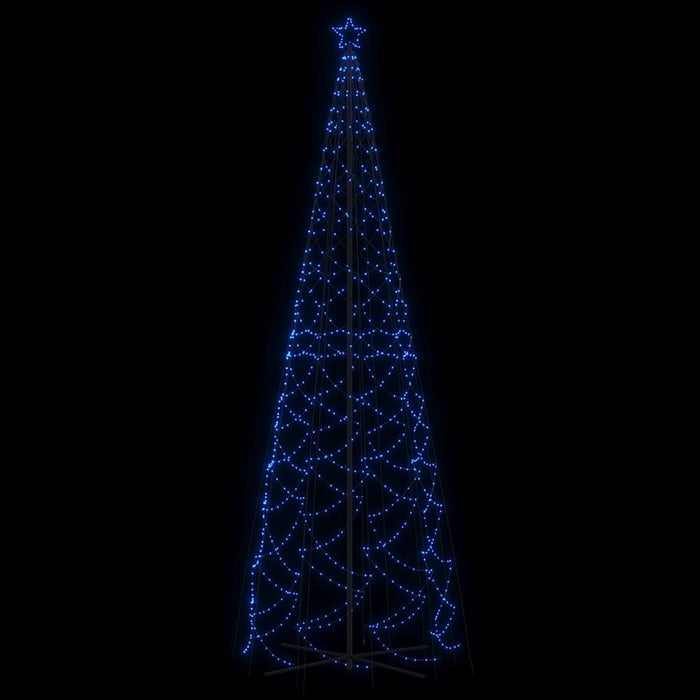 Brad de Crăciun conic, 1400 LED-uri, albastru, 160x500 cm - WALTI WALTI