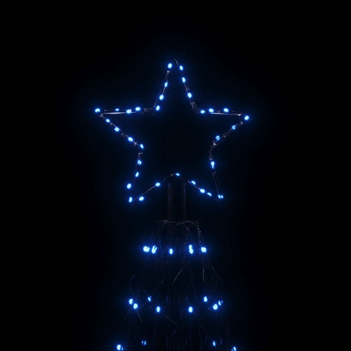 Brad de Crăciun conic, 1400 LED-uri, albastru, 160x500 cm - WALTI WALTI