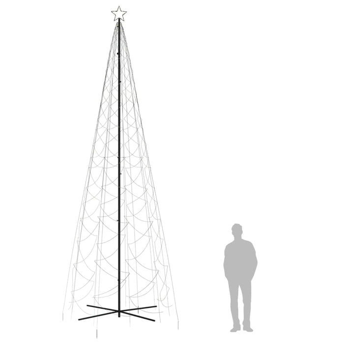 Brad de Crăciun conic, 1400 LED-uri, alb cald, 160x500 cm - WALTI WALTI