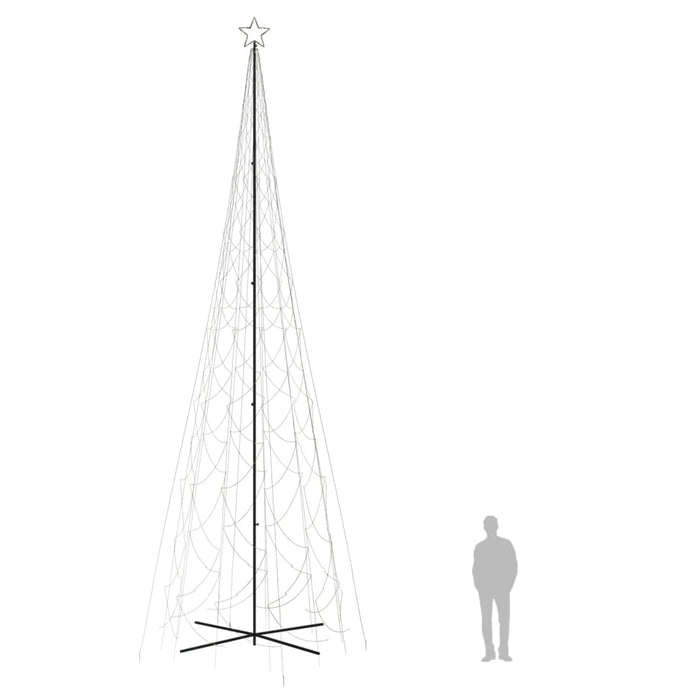 Brad de Crăciun conic, 3000 LED-uri, alb cald, 230x800 cm - WALTI WALTI