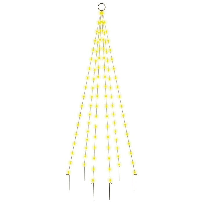 Brad de Crăciun pe catarg, 108 LED-uri, alb cald, 180 cm - WALTI WALTI