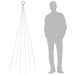 Brad de Crăciun pe catarg, 108 LED-uri, alb rece, 180 cm - WALTI WALTI