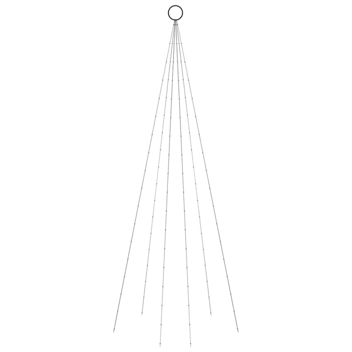 Brad de Crăciun pe catarg, 108 LED-uri, albastru, 180 cm - WALTI WALTI