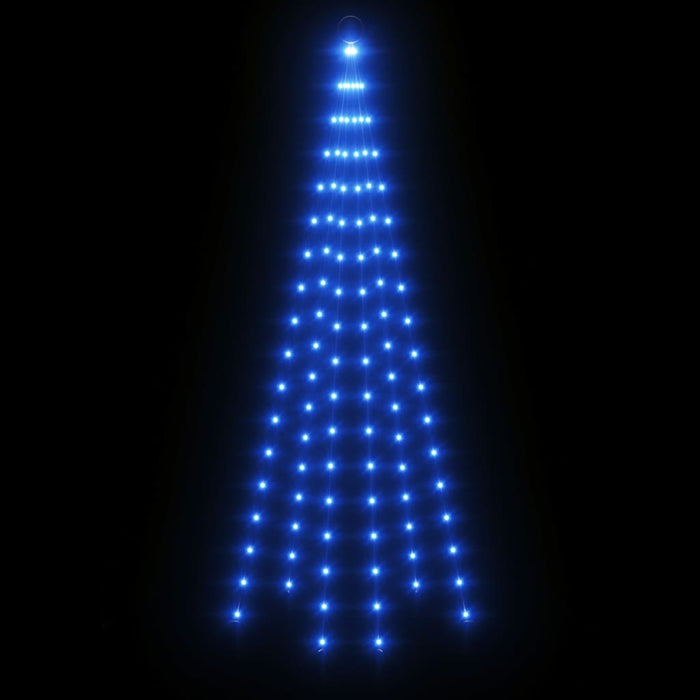 Brad de Crăciun pe catarg, 108 LED-uri, albastru, 180 cm - WALTI WALTI