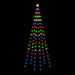 Brad de Crăciun pe catarg, 108 LED-uri, multicolor, 180 cm - WALTI WALTI