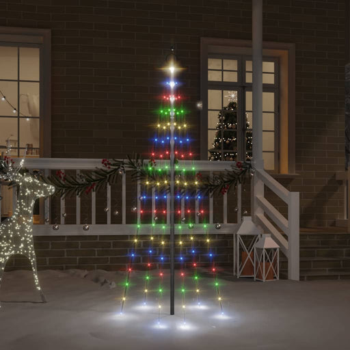 Brad de Crăciun pe catarg, 108 LED-uri, multicolor, 180 cm - WALTI WALTI