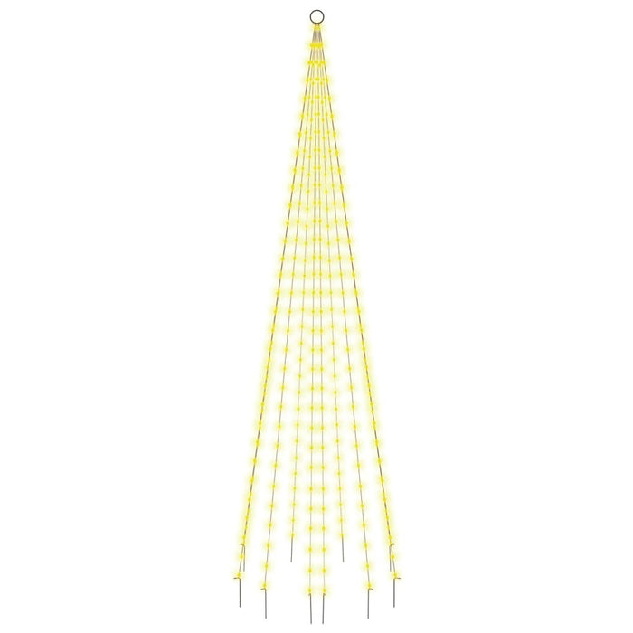 Brad de Crăciun pe catarg, 310 LED-uri, alb cald, 300 cm - WALTI WALTI