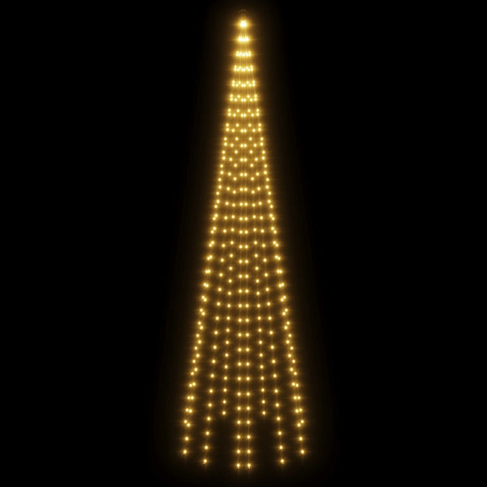 Brad de Crăciun pe catarg, 310 LED-uri, alb cald, 300 cm - WALTI WALTI