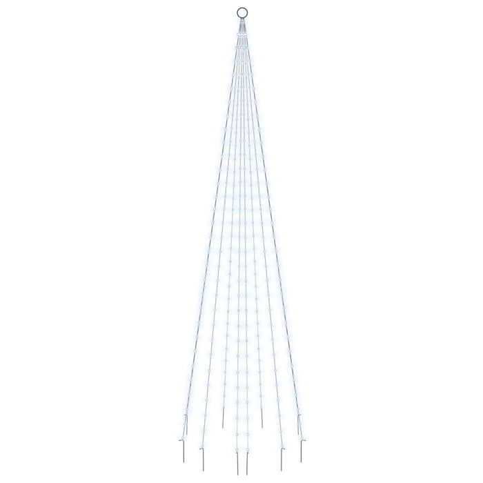 Brad de Crăciun pe catarg, 310 LED-uri, alb rece, 300 cm WALTI