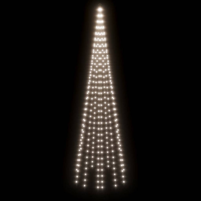 Brad de Crăciun pe catarg, 310 LED-uri, alb rece, 300 cm WALTI