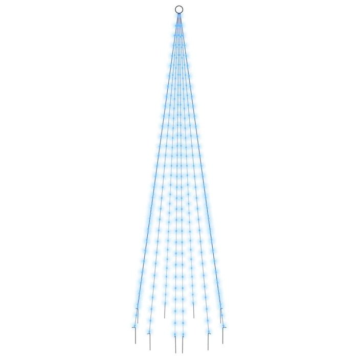 Brad de Crăciun pe catarg, 310 LED-uri, albastru, 300 cm - WALTI WALTI