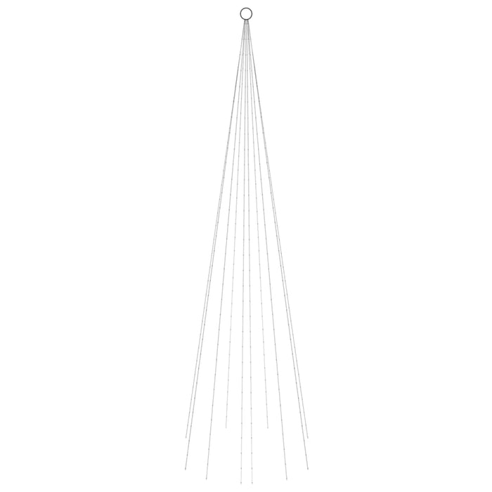 Brad de Crăciun pe catarg, 310 LED-uri, albastru, 300 cm - WALTI WALTI