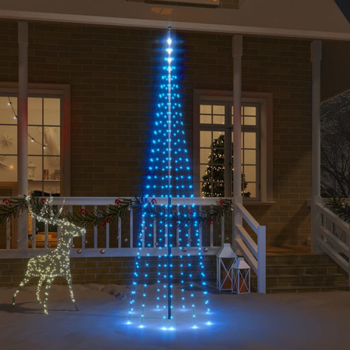 Brad de Crăciun pe catarg, 310 LED-uri, albastru, 300 cm - WALTI WALTI