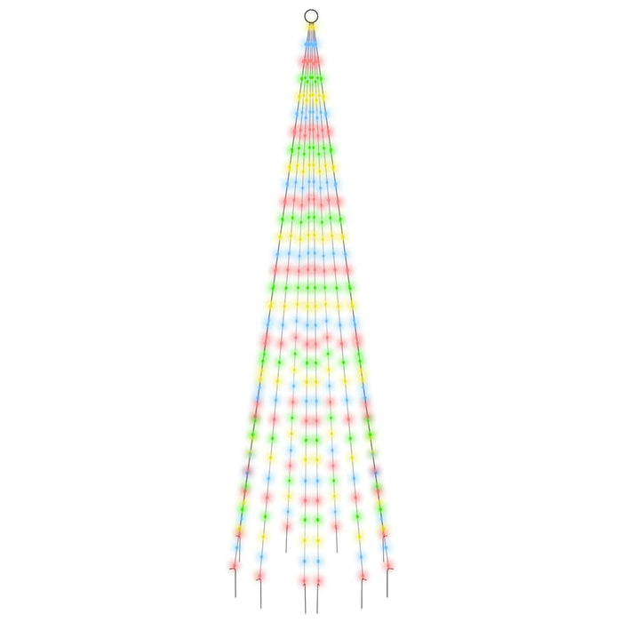 Brad de Crăciun pe catarg, 310 LED-uri, multicolor, 300 cm WALTI