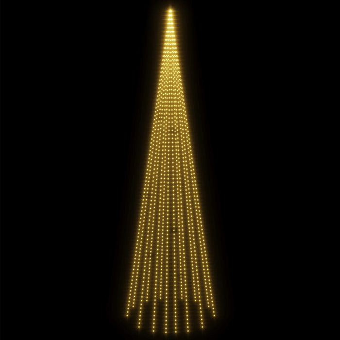 Brad de Crăciun pe catarg, 1134 LED-uri, alb cald, 800 cm - WALTI WALTI