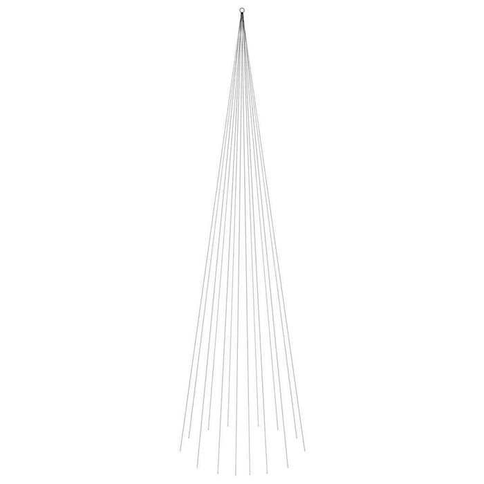Brad de Crăciun pe catarg, 1134 LED-uri, multicolor, 800 cm WALTI