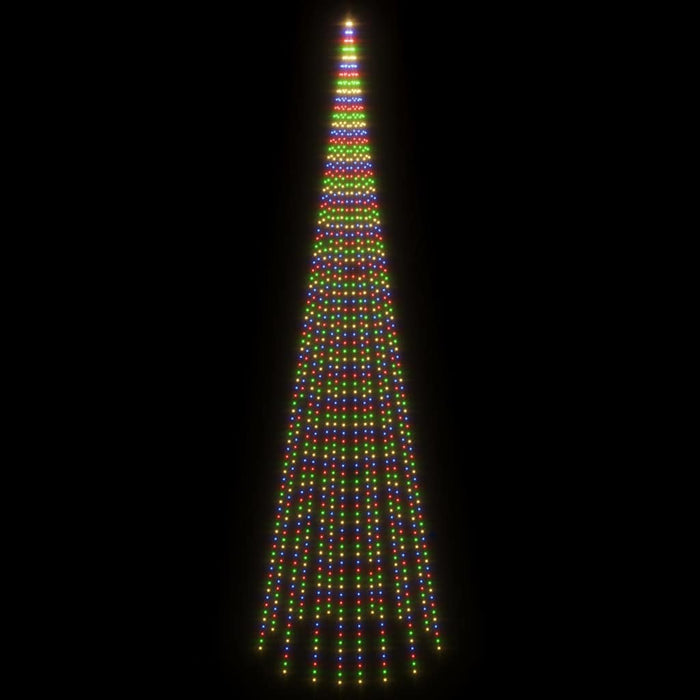 Brad de Crăciun pe catarg, 1134 LED-uri, multicolor, 800 cm WALTI