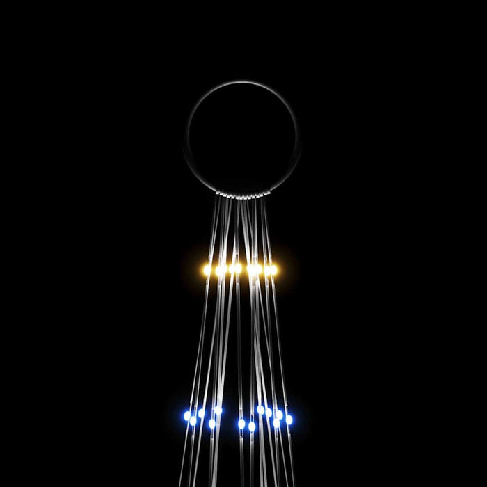 Brad de Crăciun pe catarg, 1134 LED-uri, multicolor, 800 cm WALTI