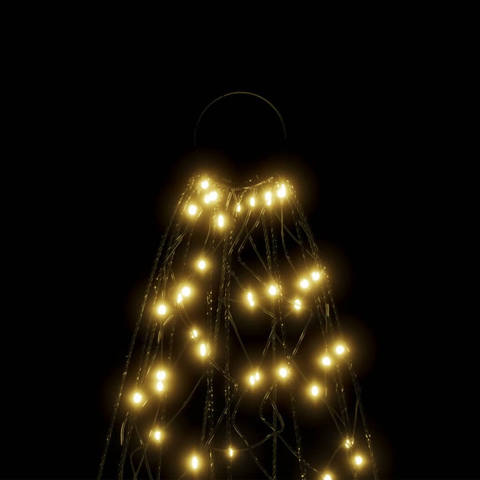 Brad de Crăciun pe catarg, 3000 LED-uri, alb cald, 800 cm - WALTI WALTI