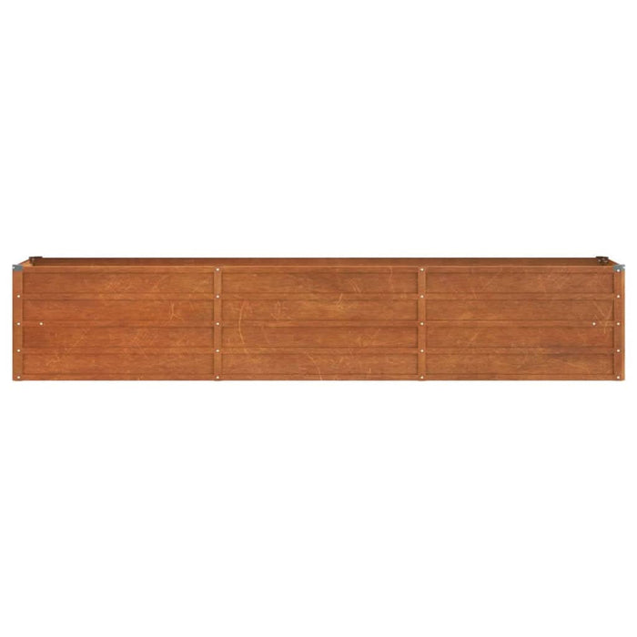 Strat înălțat de grădină, ruginiu, 240x40x45 cm, oțel corten - WALTI WALTI