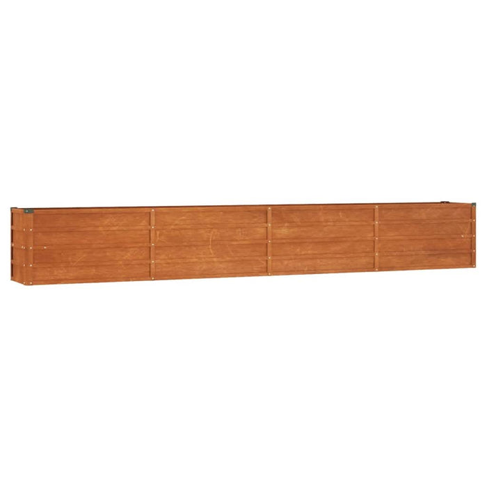 Strat înălțat de grădină, ruginiu, 320x40x45 cm, oțel corten - WALTI WALTI